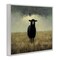 Stupell Industries Black Sheep in Field Black Framed Giclee Art, design by Arlington Prints